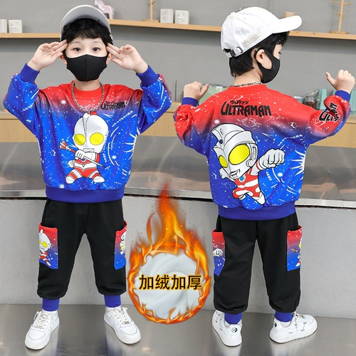 Ultra, Ультрамен Тига, костюм мальчика цветочника, толстовка, лонгслив, детские штаны, детский осенний флисовый комплект, коллекция 2023