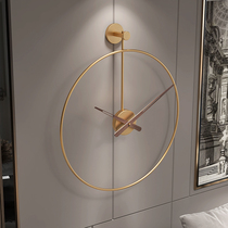 Nordic minimalist wall clock Simple light luxury modern living room clock fashion household clock Spanish creative wall-mounted watch