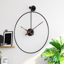 Light luxury wall clock Nordic minimalist decorative clock household living room modern quartz clock creative simple American big clock