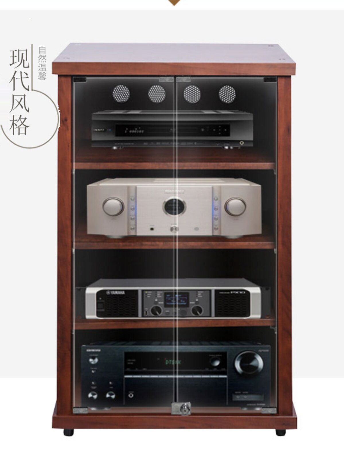 Danlaimeike Audio and Video Equipment Amplifier Cabinet Home Theater Stage Ktv Audio Cabinet Equipment Aviation Rack