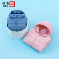 Детский тонкий короткий пуховик для мальчиков, куртка, подходит для подростков, в западном стиле, детская одежда