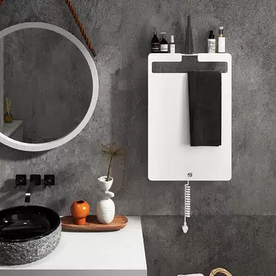 Tutu Graphene smart electric towel rack creative light luxury wind bathroom shelf non-perforated constant temperature drying rack
