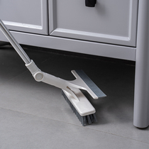 Floor brush toilet long handle brush bristles bathroom dual-purpose tile wiper brush wiper floor cleaning artifact
