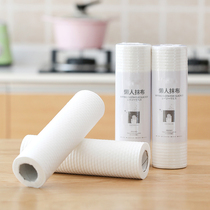 Kitchen disposable lazy rag wet and dry dishwashing towel non-woven fabric non-stained oil absorbent scrub washable