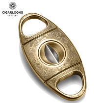 Cuban imported cigar cutter cigar scissors sharp double-edged thickened metal stainless steel cigar scissors portable tool