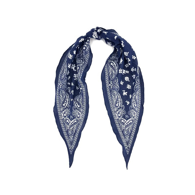 American Classic Cotton Vintage Paisley Paisley Pattern Diamond-Shaped Long Scarf/Headband Headscarf Floral Neckerchief Scarf