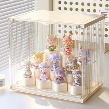 Blind Box Storage Display Stand Transparent Acrylic Bubble Mart Model Home Figurine Box Ornament Dust-Proof Cabinet