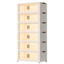 Free installation of storage cabinets Home Cabinets Home Baby Children Finishing Clothes Toys Snacks Plastic Folding Lockers