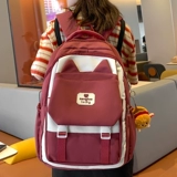 中点 Вместительный и большой ранец, сумка через плечо, милый дизайнерский рюкзак, для средней школы, тренд сезона