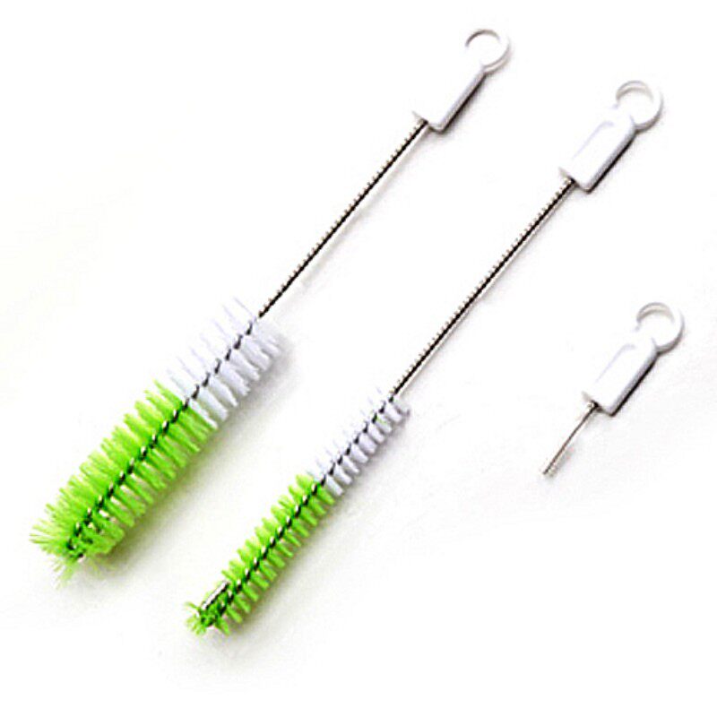 Japan slender brush nozzle brushed small bottle mouth feeding bottle teapot cleaning with soft hairbrush gallows cleaning brush suit