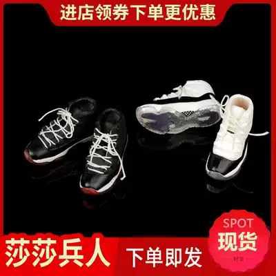 Fire Girl Toys 1 6 FG064 soldier men's two-color hollow lace-up basketball sports shoes spot