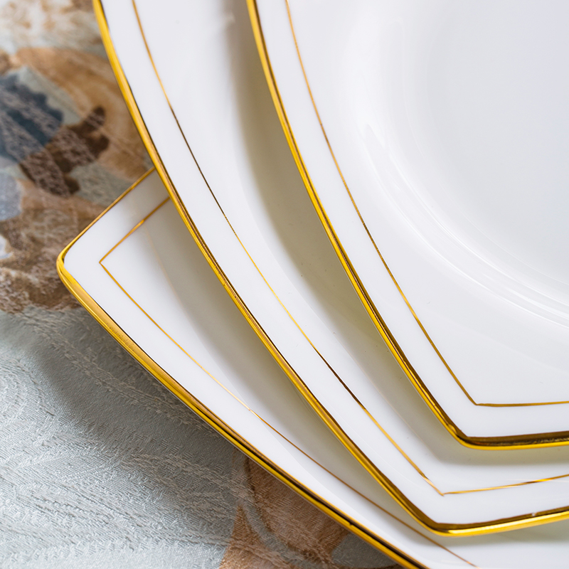 Ipads China tableware dishes sets jingdezhen dishes high - grade household up phnom penh combination of I and contracted European - style key-2 luxury