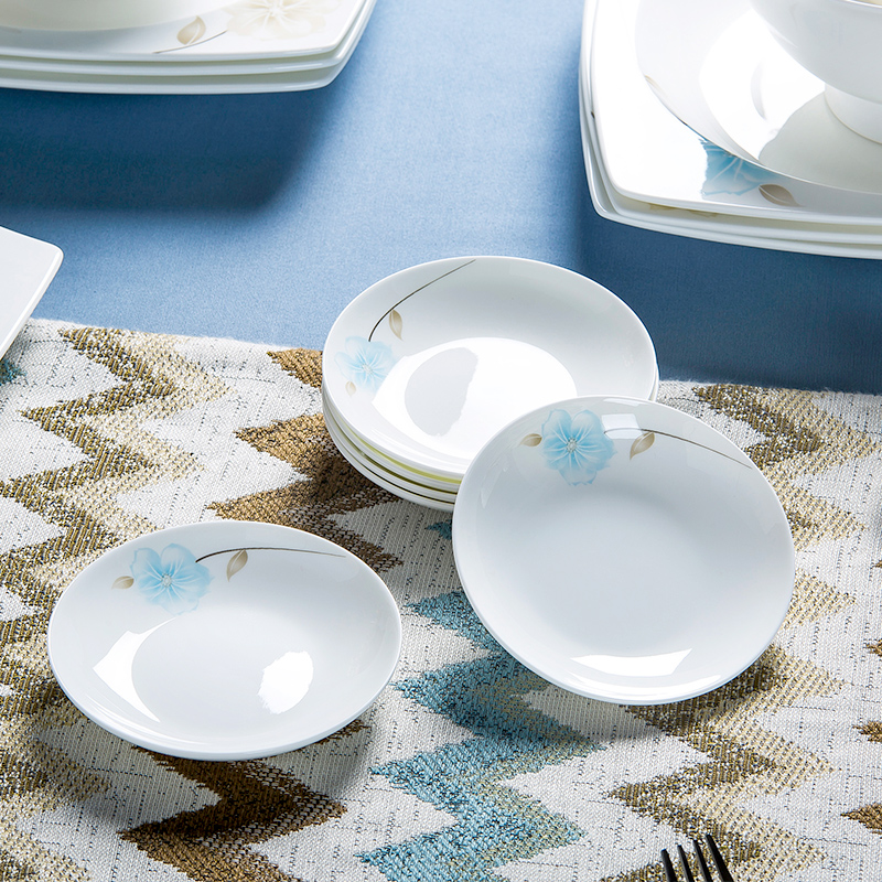 Jingdezhen ceramic bowl high rainbow such as bowl dish dish dish fish bowl suit household adult ideas for dinner
