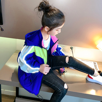 Girls  windbreaker reflective jacket Korean version of the fashionable autumn 2021 new autumn western style short jacket top