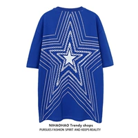 Nihaohao Original Tide Brand [Tide woo exclusive] Guo Chao Street негабаритная тенденция Hip -Hop T 侐