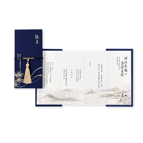 Marryso НОВЫЕ Китайский стиль высококачественных индивидуальных приглашения на бизнес, корпоративное мемориальное приглашение, страница складывания, творческая национальная тренда VIP