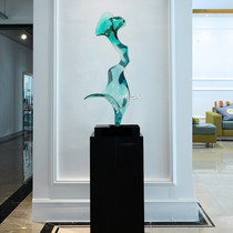 Home decoration Abstract modern art Transparent resin sculpture ornaments Hotel club model room decorations