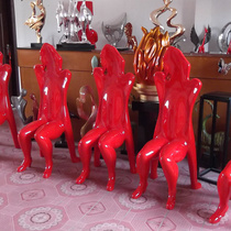 Abstract resin crafts Modern human art sculpture Beauty club Hotel soft decoration model room ornaments