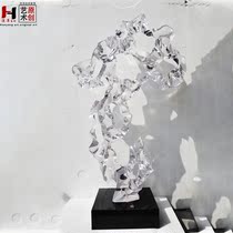 Soft assembly decoration Gifts crafts ornaments Home accessories Decorative abstract transparent resin sculpture