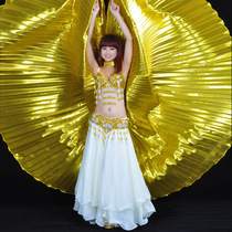 Belly Dance Gold Wings Props Adults Great Golden Wings Indian Dance Performance Wings Dance Suit 360 Degrees Gold Wings Low Price