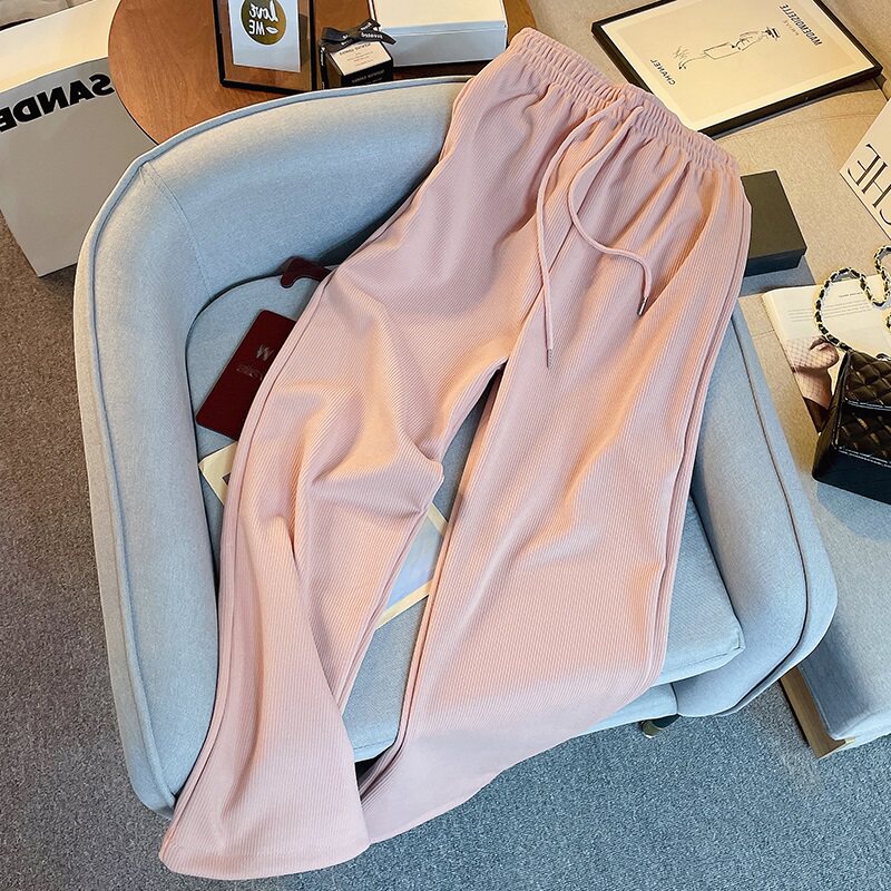 The new fashion - laden weaving sweaters in early autumn 2023 is loose and tight waist pure gas pants