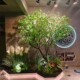 Artificial Tree Japanese Bellflower Fake Tree Horsewood Large Indoor Green Plant Floor-Standing Window Display Decoration Ornament