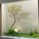 High-End Artificial Tree and Green Plant Decorations for Large-Scale Landscaping, Simple Luxury Landscape Arrangements for Villa Courtyards and under Stairs