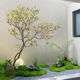 Artificial Island Spring Flower Fake Tree Window Display Decoration Simple Large Fake Tree Plant Chinese Style Tea Room
