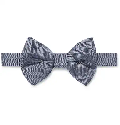 Classic] Dunhill Dunhill male herringbone silk bow tie NAP NET-A-PORTER