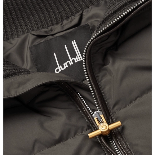 Dunhill/登喜路 Мужская мягкая раковина ткани вниз по пиджаке/сети-а-порту