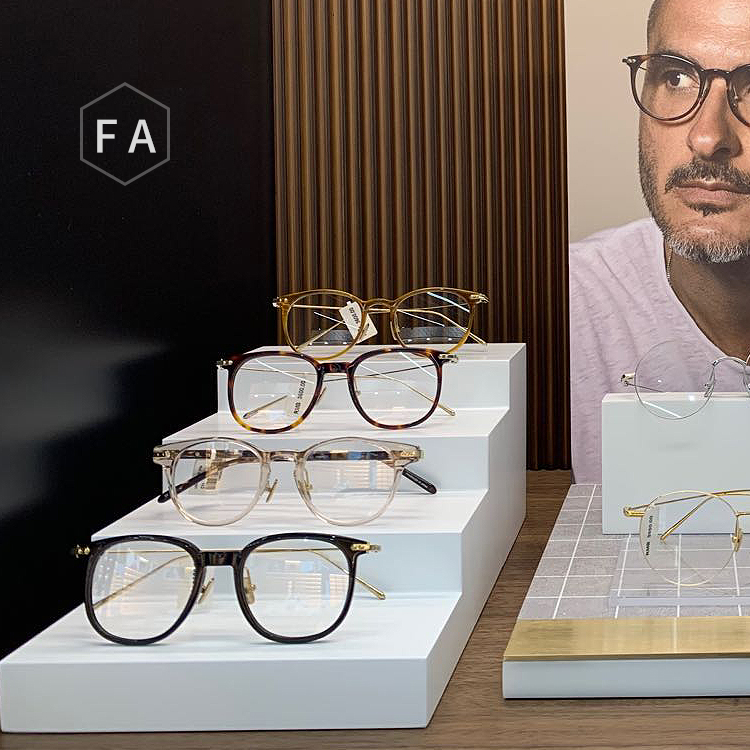 Optical shop ladder single double layer paint white display stand sunglasses sunglasses window high cabinet display display props