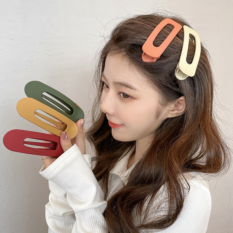 Large hair clip forehead banghai clip makeup wash face broken hair side clip headgear no trace hair card duckbill clip female