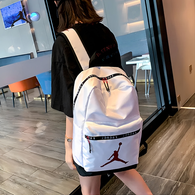 Jordan Jordan Aj Backpack for Men and Women, Ultra-Lightweight Backpack, Student School Bag, Large Capacity Backpack, Basketball School Bag