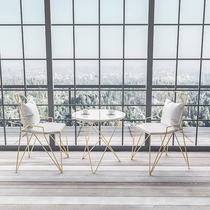 Net red milk tea shop table and chair combination Nordic fresh simple leisure coffee shop Sweet Shop restaurant dining furniture