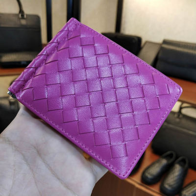 BV WHQN MAQH new woven wallet men's and women's youth lambskin hand-woven wallet wallet short