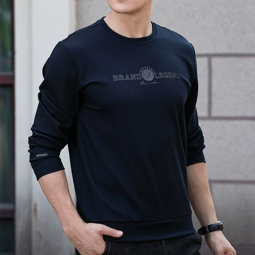 Демисезонный трендовый свитшот, трикотажный лонгслив для отдыха, осенний свитер, оверсайз