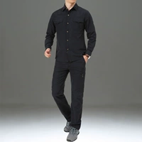 Комплект, черная рубашка, черные штаны