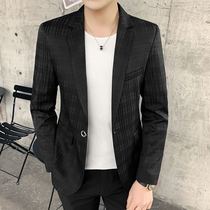 Korean version to suit mens jacket for mens jacket handsome and casual small suit hair type teacher trends spring and autumn single blouses