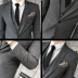 Bộ đồ vest nam phù hợp với áo khoác trẻ trung phiên bản Hàn Quốc của mùa xuân tự canh kinh doanh ăn mặc giản dị đơn tây nhỏ phù hợp với nam - Suit phù hợp