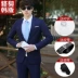 Phù hợp với phù hợp với nam giới ba mảnh phù hợp với Hàn Quốc mỏng mùa hè nhỏ phù hợp với chuyên nghiệp trang phục người đàn ông tốt nhất chú rể áo cưới ao khoac nam Suit phù hợp