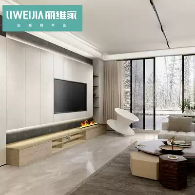 Liwei home overall home decoration whole house custom wardrobe whole bedroom light luxury study bookcase desk whole wall