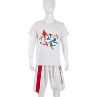 Хлопковые разноцветные минифигурки, футболка, шорты