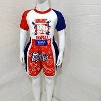 Брюки с навыками с красными и синими заглушками на плече