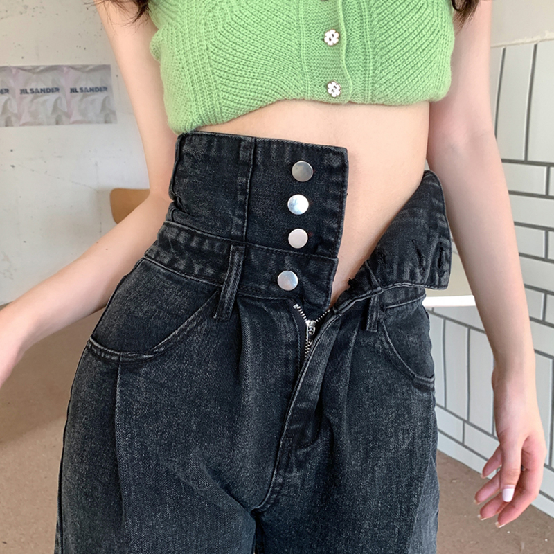 Vintage Design Jeans for Women, New Spring and Autumn Style, Ultra-High Waist, Tummy Control, Slimming, Wide-Leg Pants, Loose, Floor-Length Straight Pants Vintage Design Jeans for Women, New Spring and Autumn Style, Ultra-High Waist, Tummy Control, Slimming, Wide-Leg Pants, Loose, Floor-Length Straight Pants