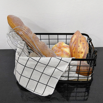 Nordic sample kitchen soft furnished dining tableware decoration dining room simulation bread marble dining plate