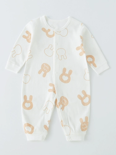 Детский демисезонный хлопковый лонгслив, весеннее боди для новорожденных подходит для мужчин и женщин для девочек для раннего возраста