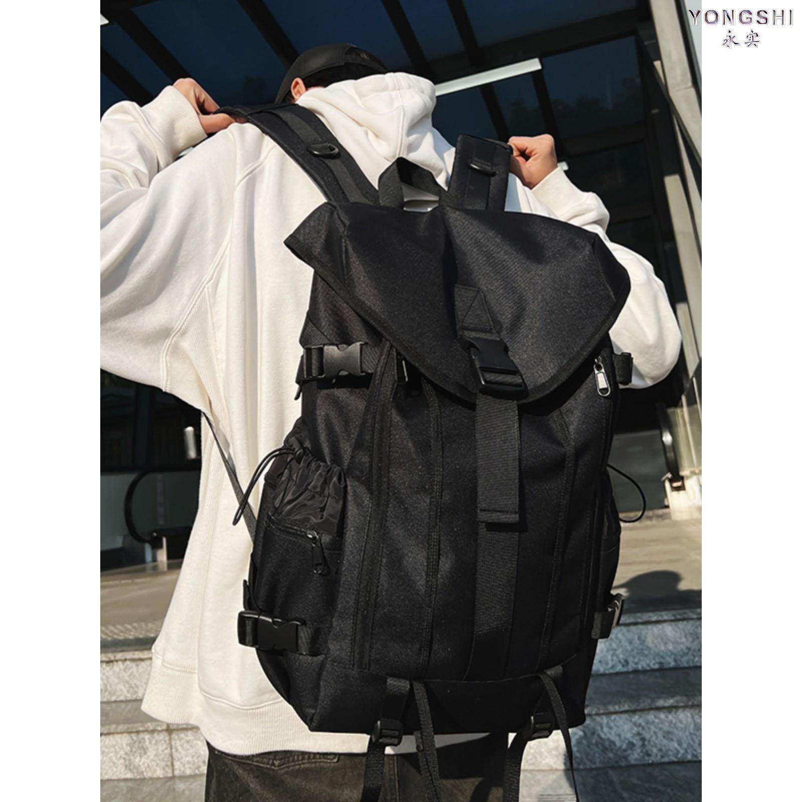 Fashionable Large-Capacity Functional Backpack for Men, Outdoor Travel, Hiking Backpack, Water-Repellent College Student Bag for Women