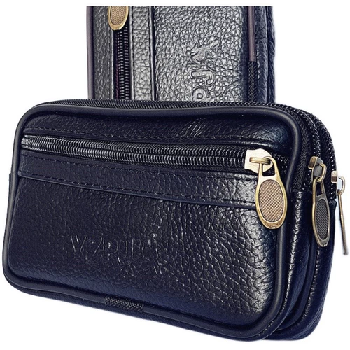 Мобильный телефон, бумажник, чехол, водонепроницаемый ремень для пожилых людей, кожаная рабочая поясная сумка, из натуральной кожи, для среднего возраста