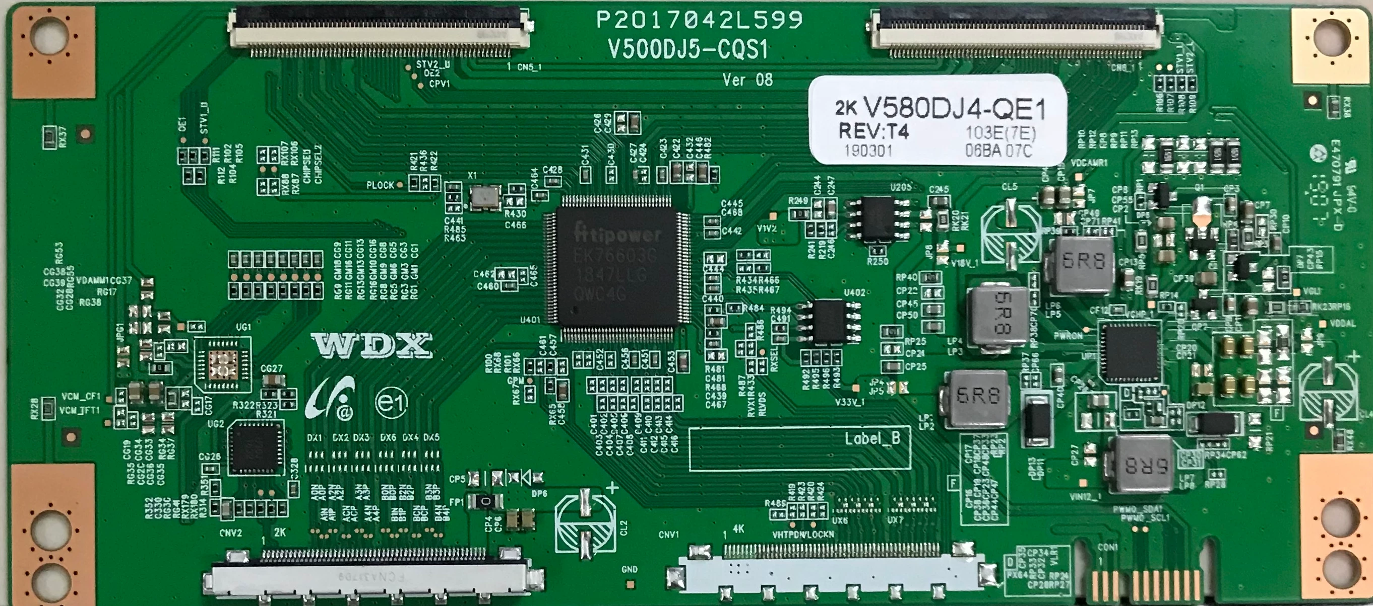 Новая улучшенная логическая плата V500DJ5-CQS1 4K до 2K экран V500DJ6-QE1 T4 T3 C1