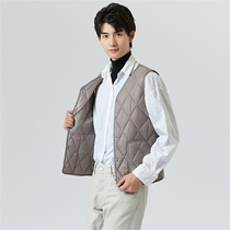 Winter waistcoat for mens vest Leisure and warm home waistcoat with light cotton clothes sports casual double sided cotton clothing